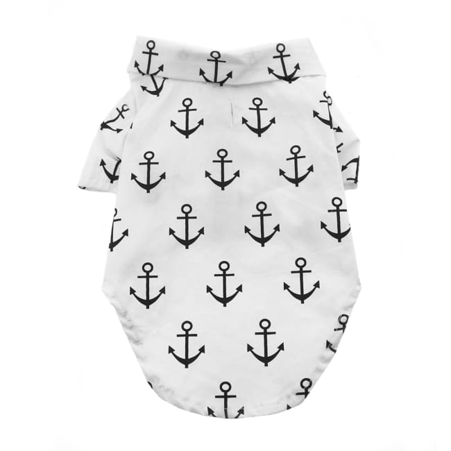 Doggie Design Anchors Aweigh Hawaiian Camp Shirt andndash; Pet Empire and Supplies