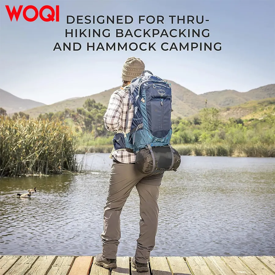 WOQI Hiking Camping Hammock Ultra Light Goose Down Sleeping Bag