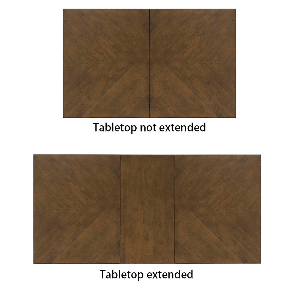 INK+IVY Cove Pecan Rectangle Extension Dining Table