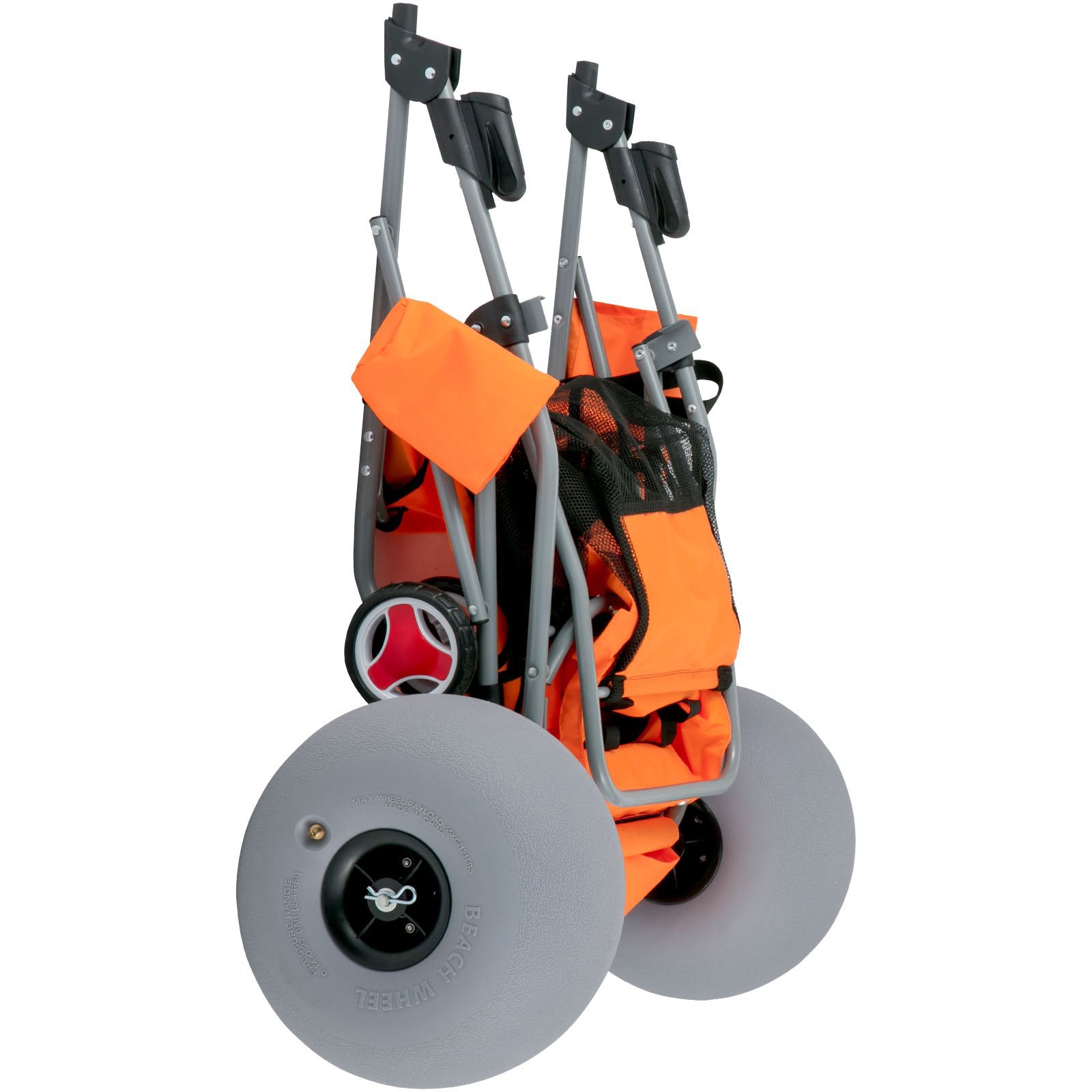 Premium 350LBS Beach Wonder Wheeler Cart W/ All-Terrain Balloon Wheels