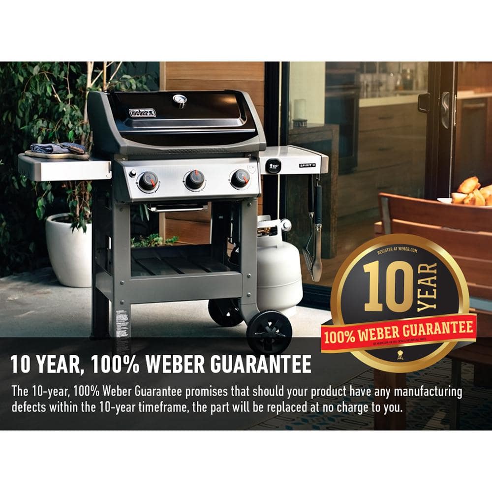 Weber Spirit II E-310 3-Burner Propane Gas Grill in Black 45010001