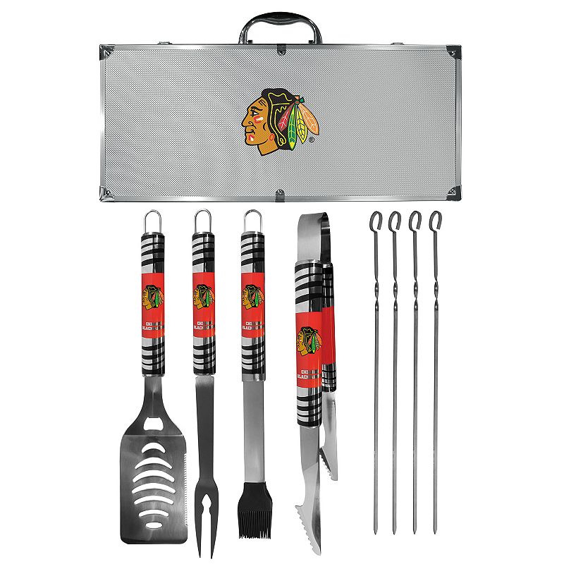 Chicago Blackhawks Tailgater 8-Piece BBQ Grill Set