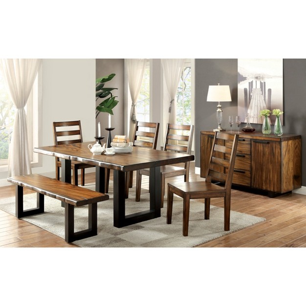 Taylor Rustic Two tone Bench Light Oak Homes Inside Out