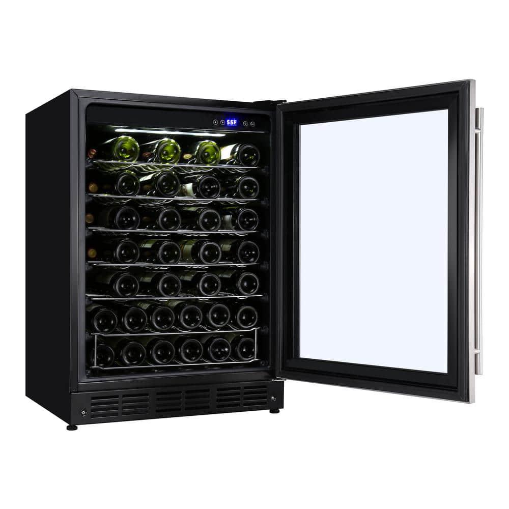 Magic Chef 234 in W 50Bottle Wine Cooler in Stainless Steel