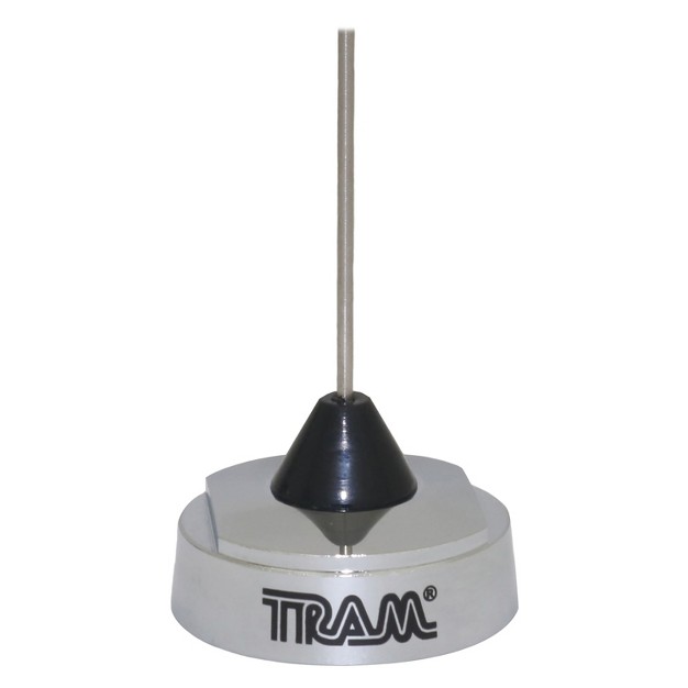 Tram 200 watt Pretuned 150 Mhz To 162 Mhz Chrome nut type Quarter wave Antenna With Nmo Mounting