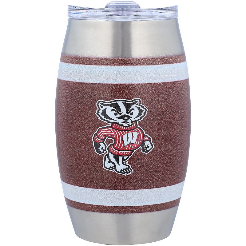 Wisconsin Badgers 15oz. Football Tumbler