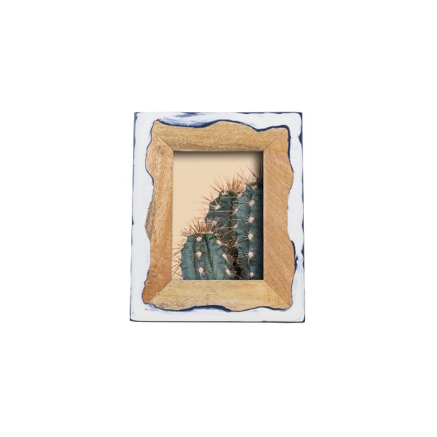 Varuna Wood And Resin Marbled Picture Frame Foreside Home And Garden