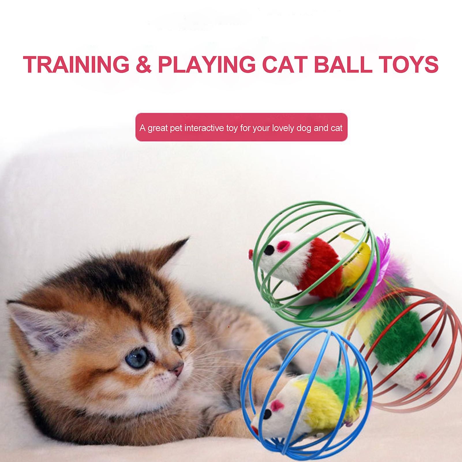 1 Cat Ball Toys Random Color