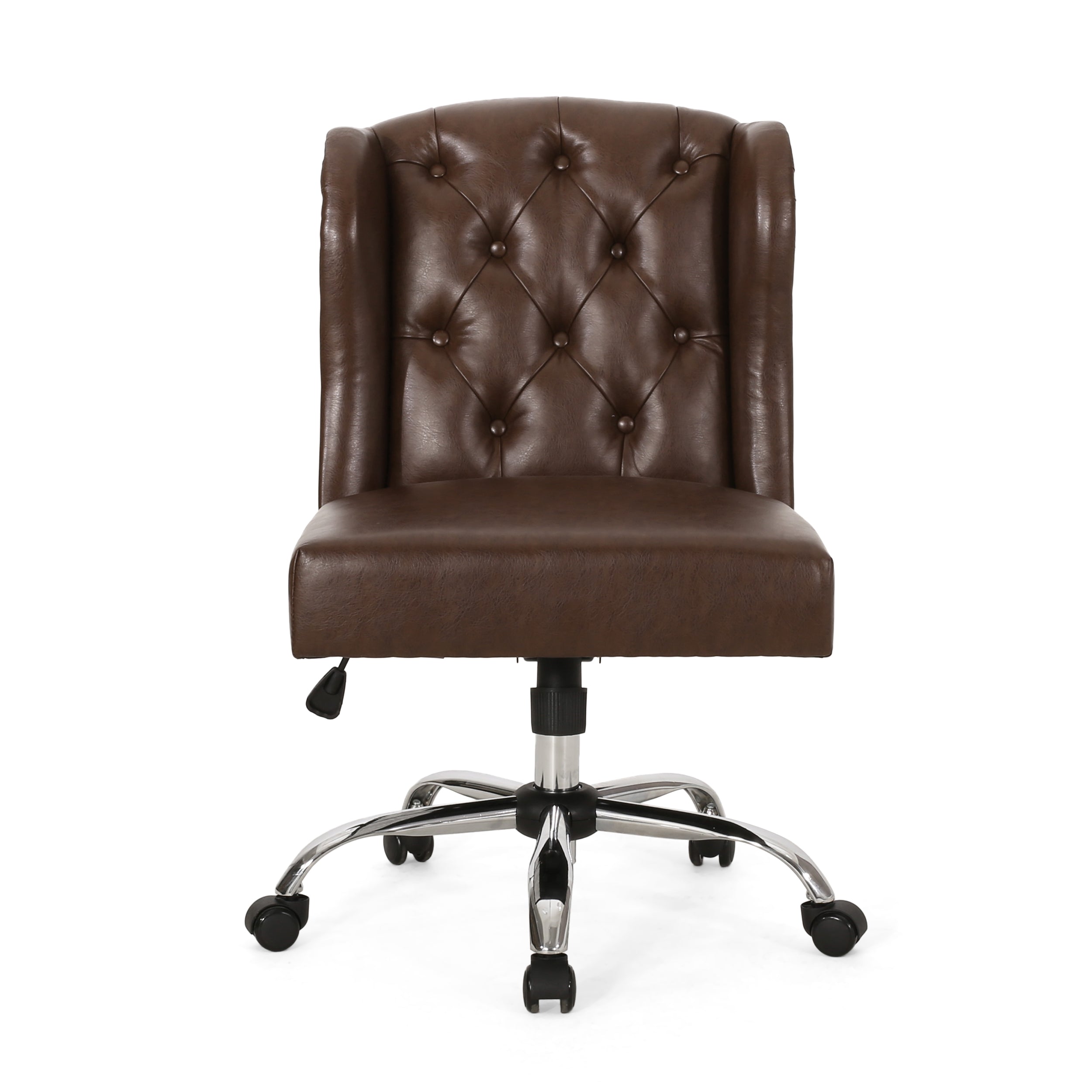 Amar Contemporary Wingback Tufted Swivel Office Chair