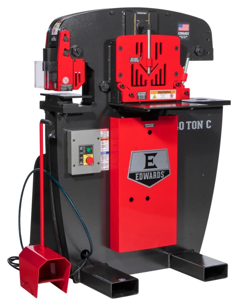 Edwards 40 Ton C Ironworker 1 Phase 115 Volt ;