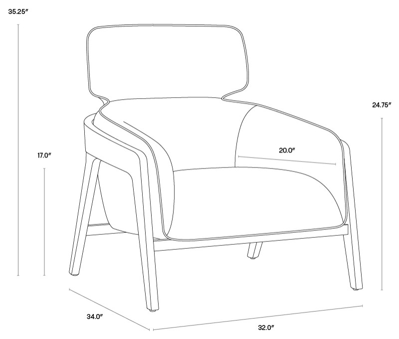 Maximus Lounge Chair   Contemporary   Armchairs And Accent Chairs   by Sunpan Modern Home  Houzz