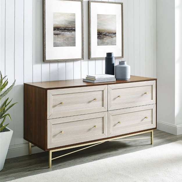 Jones Horizontal Modern 4 Drawer Dresser Saracina Home