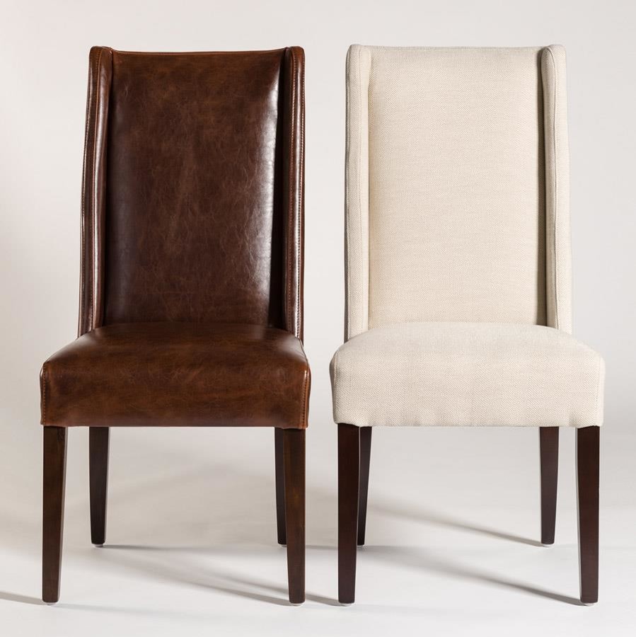 Dining Side Chair Tribeca Gray Upholstery Herringbone  Minimal Black   Transitional   Dining Chairs   by EuroLuxHome  Houzz