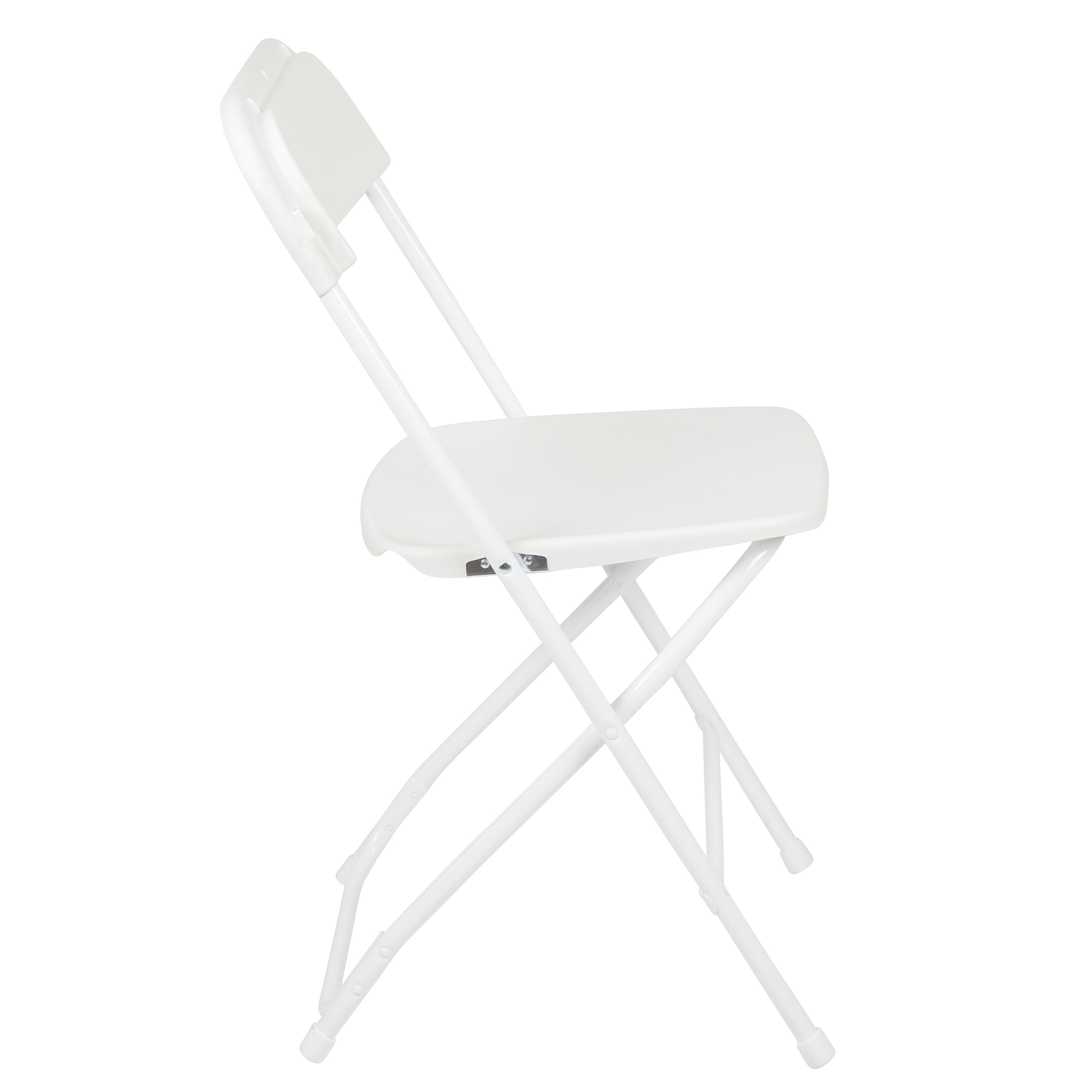 Flash Furniture Hercules™ Series Plastic Folding Chair - White - 10 Pack 650LB Weight Capacity Comfortable Event Chair-Lightweight Folding Chair