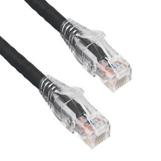 SANOXY 15 ft. Cat6 550 MHz UTP Ethernet Network Patch Cable with Clear Snagless Boot Black SNX-CBL-LDR-C6117-1015