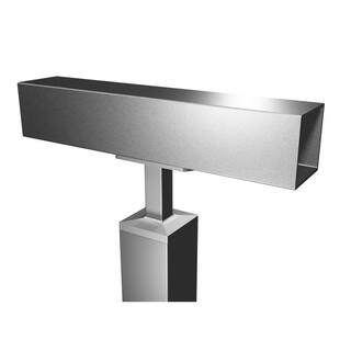 IAM Design Square Profile Top Mounted Post Flat Fixed Saddle Stainless Steel Handrail Support E019760185