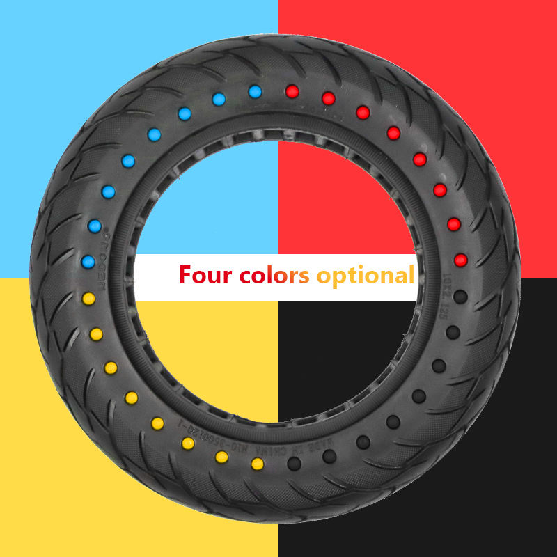 Colorful 10 x 2.125 Solid Tire formijia m365  Electric Scooter Spare Parts and Accessories Soft Rubber Material