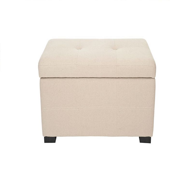 Safavieh Vivienne Small Tufted Beige Storage Bench