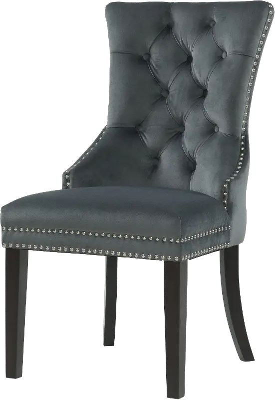 Adelle Dark Gray Upholstered Dining Room Chair