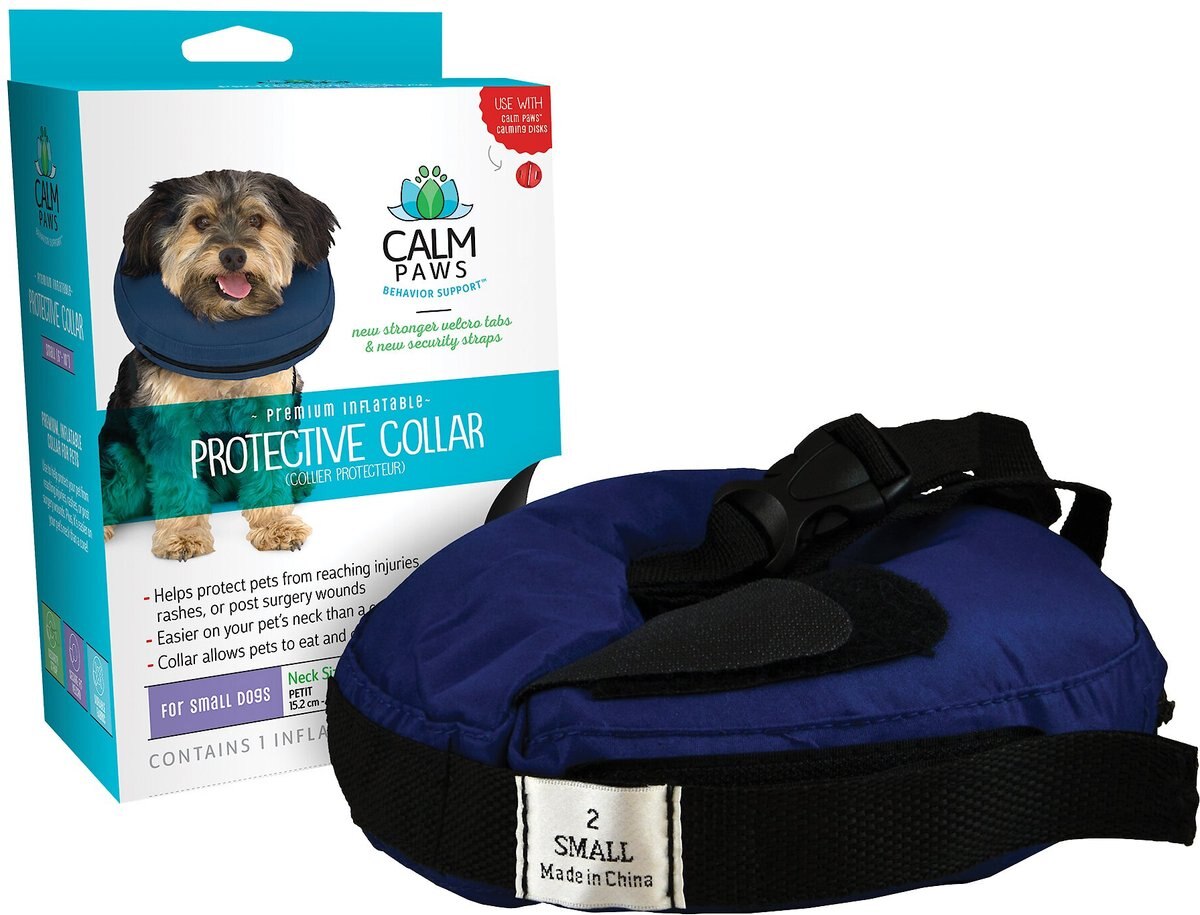 Calm Paws Inflatable Protective Dog and Cat Collar