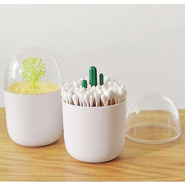 Creative Toothpick Box Toothpick Holder Portable Toothpick Cotton Swab Holder Box (sapling)