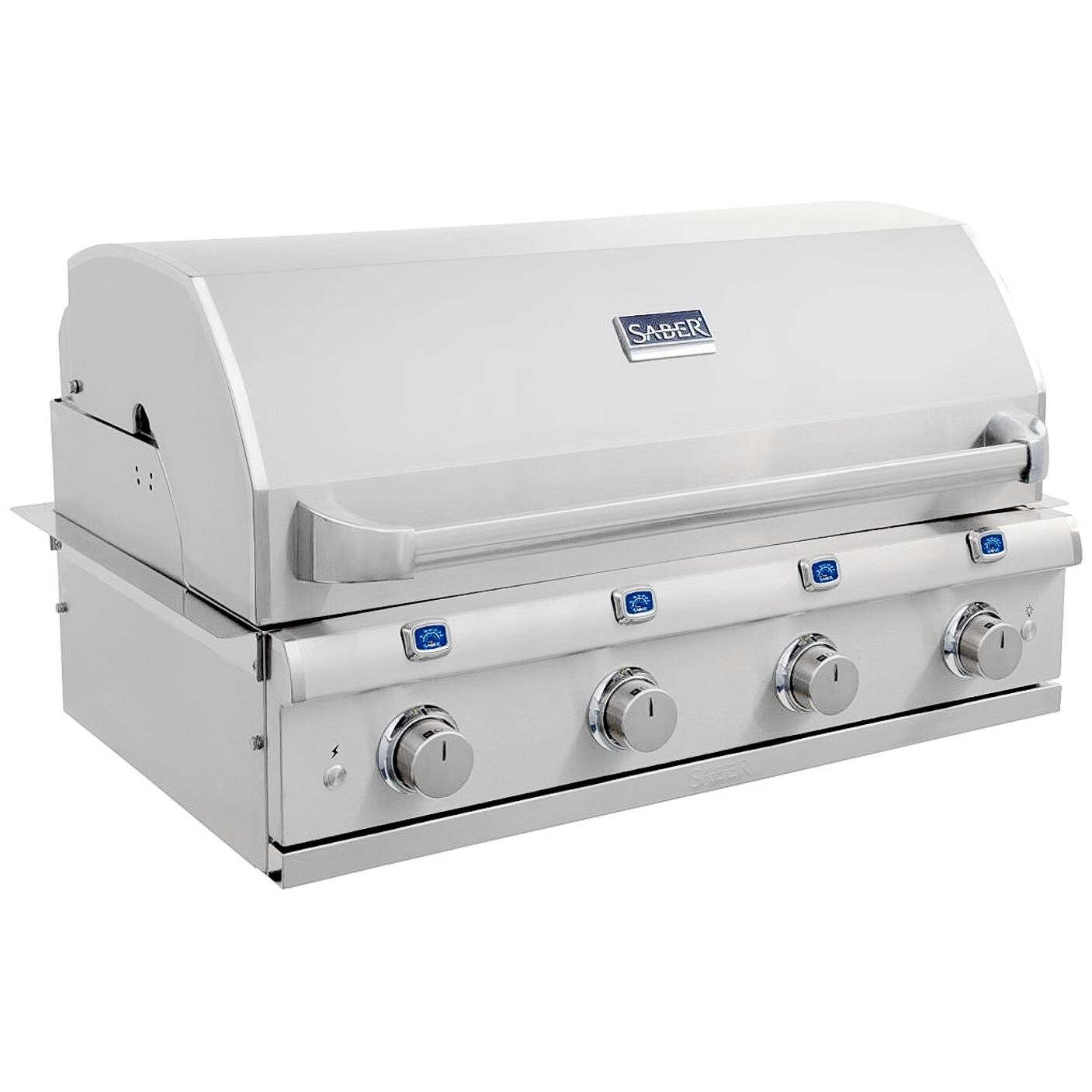 Saber Elite 1670 40-Inch 4-Burner Built-In Infrared Natural Gas Grill