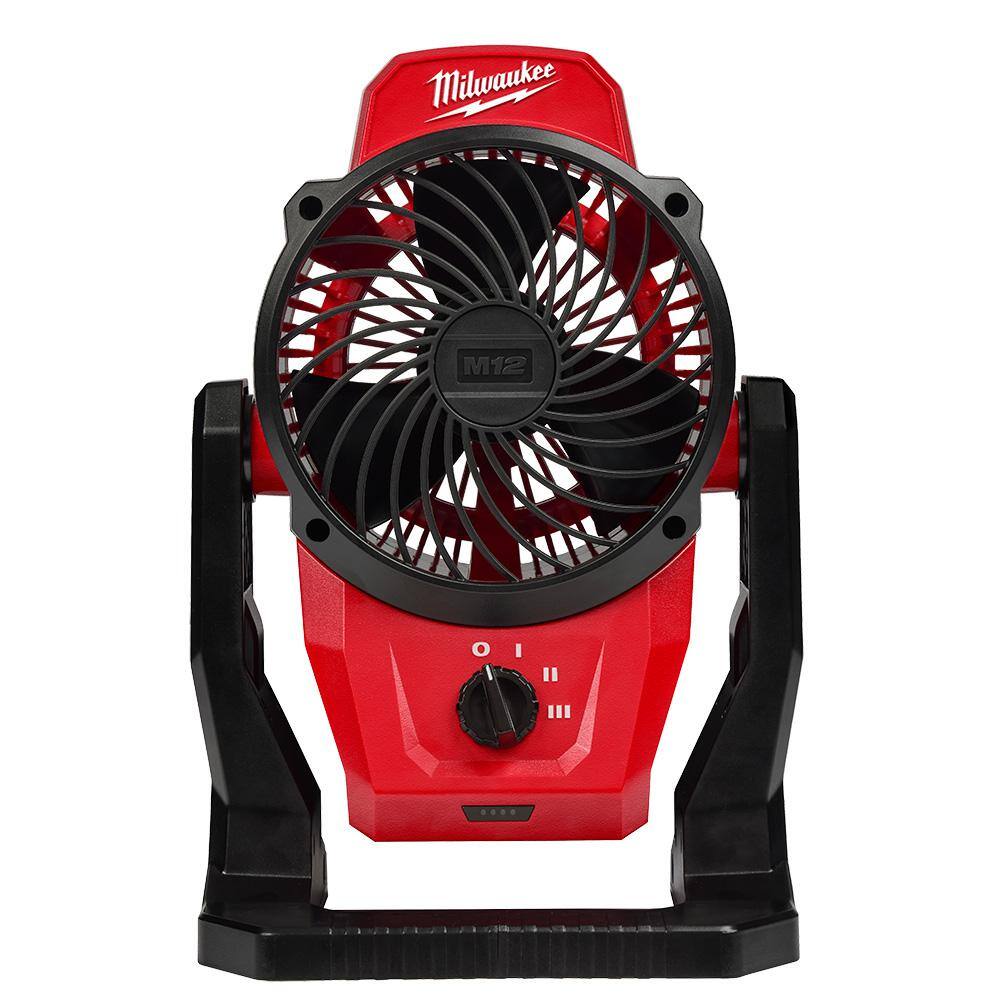 Milwaukee 0820-20 M12 12-Volt Lithium-Ion Cordless Jobsite Fan (Tool-Only)