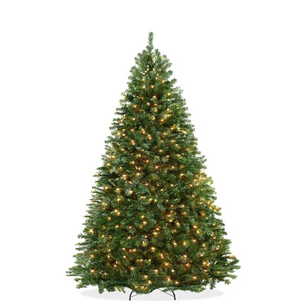 PreLit Realistic Green Spruce Artificial Christmas Tree，Stand