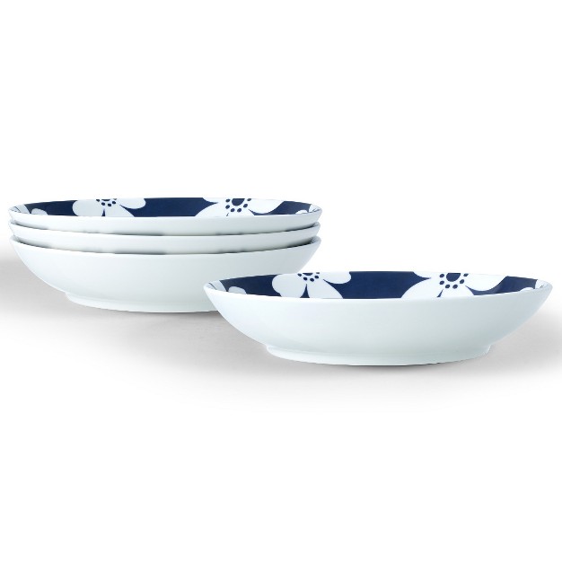 Noritake Bluefjord Set Of 4 Pasta Bowls