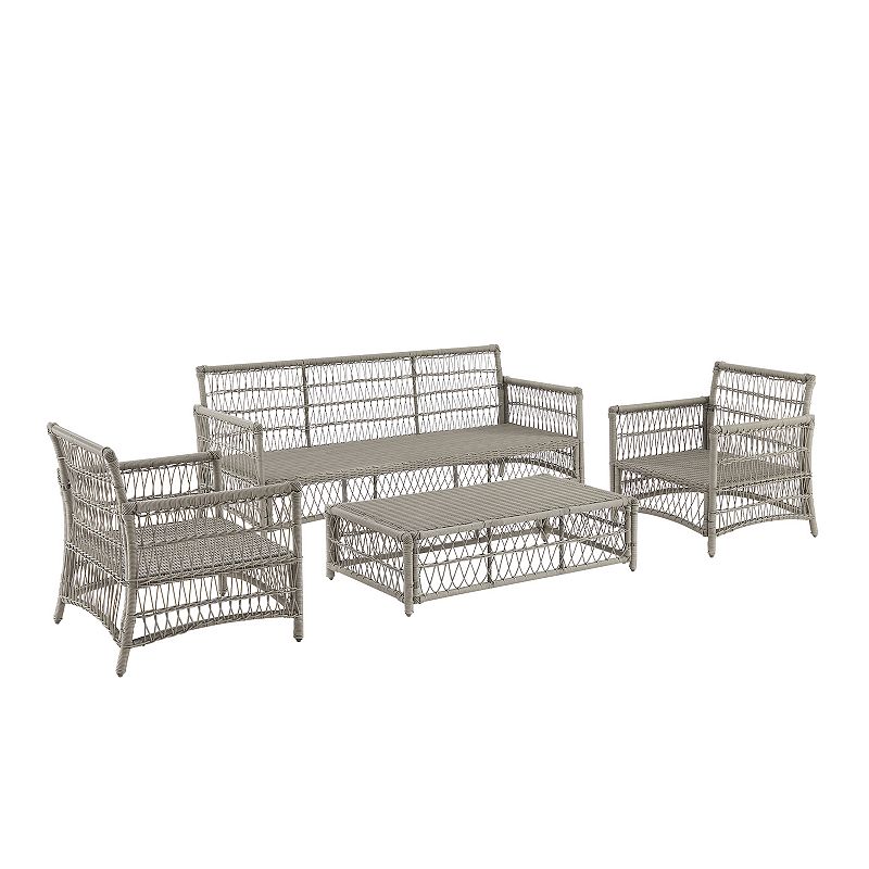 Crosley Thatcher Outdoor Wicker Sofa 4-pc. Set