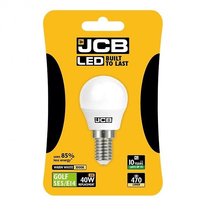 JCB LED Golf 470lm Opal 6w Light Bulb E14 2700k