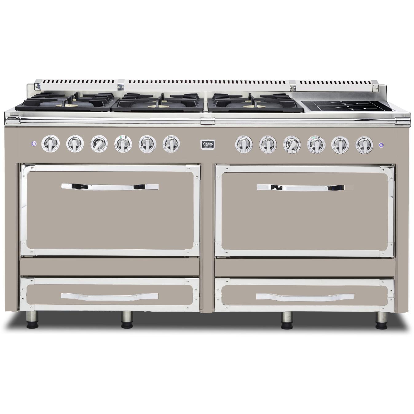 Viking 66-inch Freestanding Dual-Fuel Range with Convection Technology TVDR661-6IPG