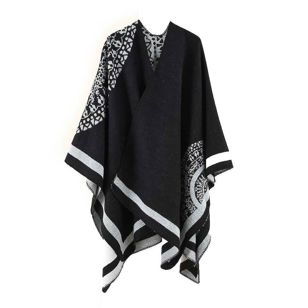 Winter Poncho Open Front Cape Warm Cardigant For Women