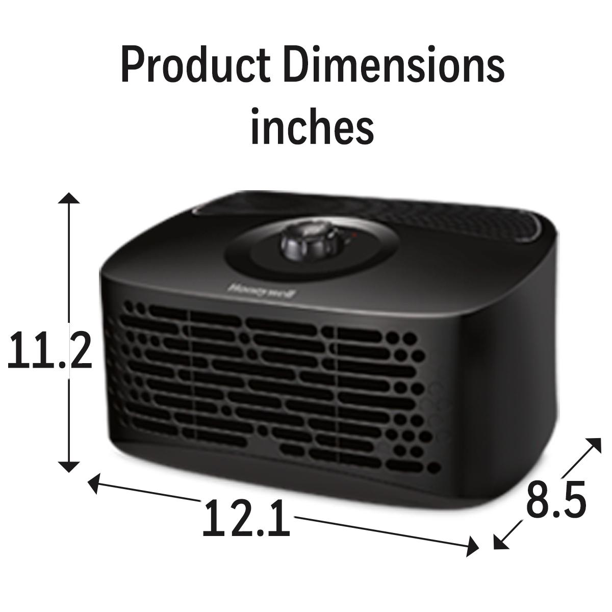 Honeywell HEPA Air Purifier， Small Rooms (90 sq.ft)， HPA020B， Black