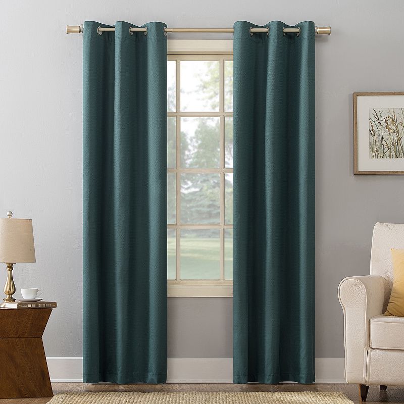 Sun Zero Cooper Room Darkening Thermal Insulated Grommet Single Curtain Panel