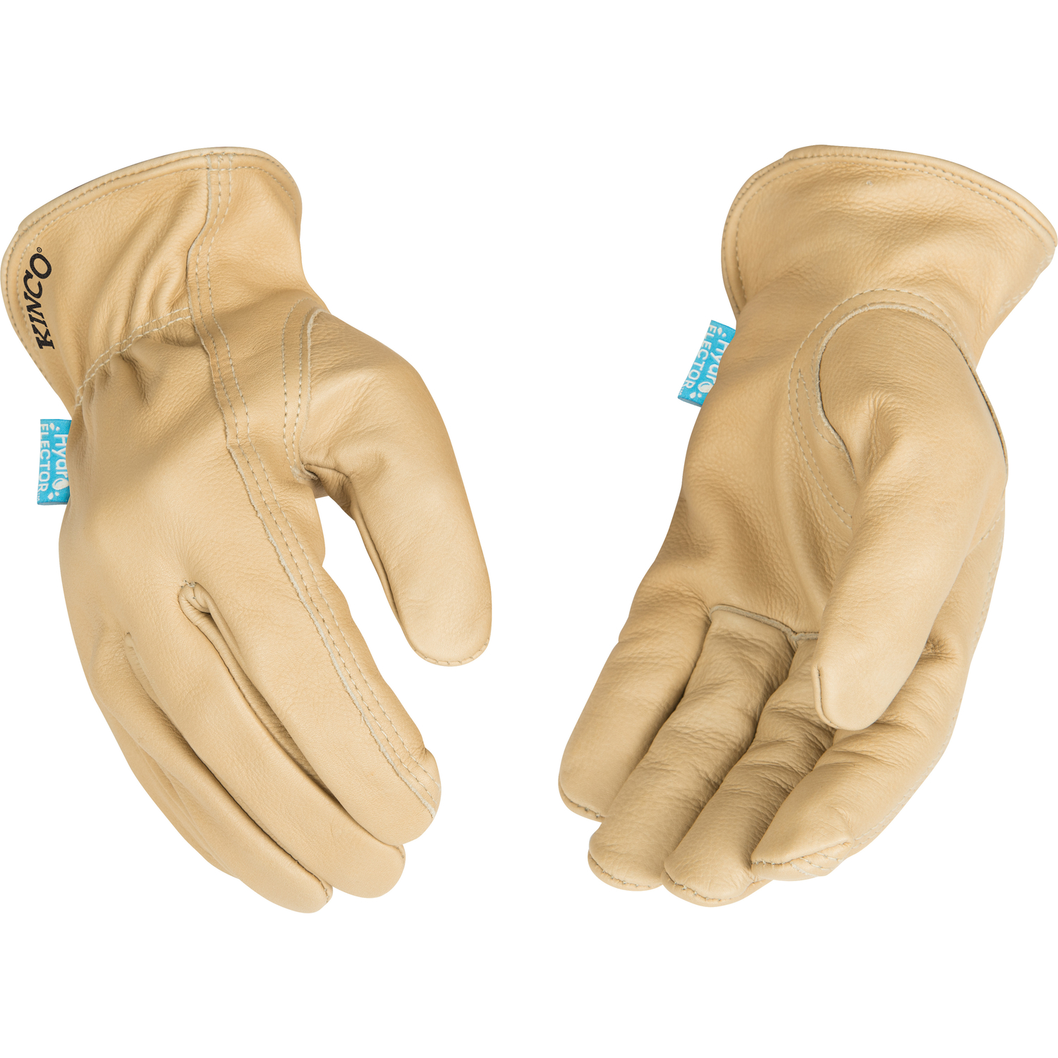 Kinco Hydroflector Men\u0027s Indoor/Outdoor Premium Grain Driver Gloves Tan XL 1 pair