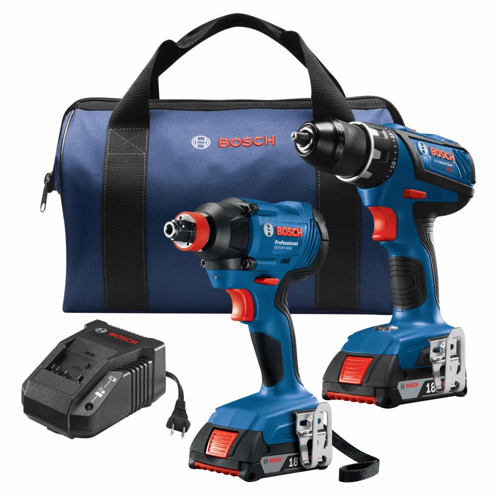 Bosch 18V 2-Tool Combo Kit Reconditioned GXL18V-232B22-RT from Bosch