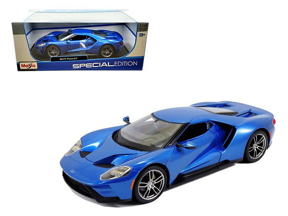 Maisto 2017 Ford GT Blue 1/18 Diecast Model Car