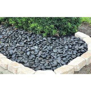 Rain Forest 1 in. to 2 in. 2200 lb. Medium Black Grade A Polished Pebbles Super Sack RFBRPA2-2200-SS