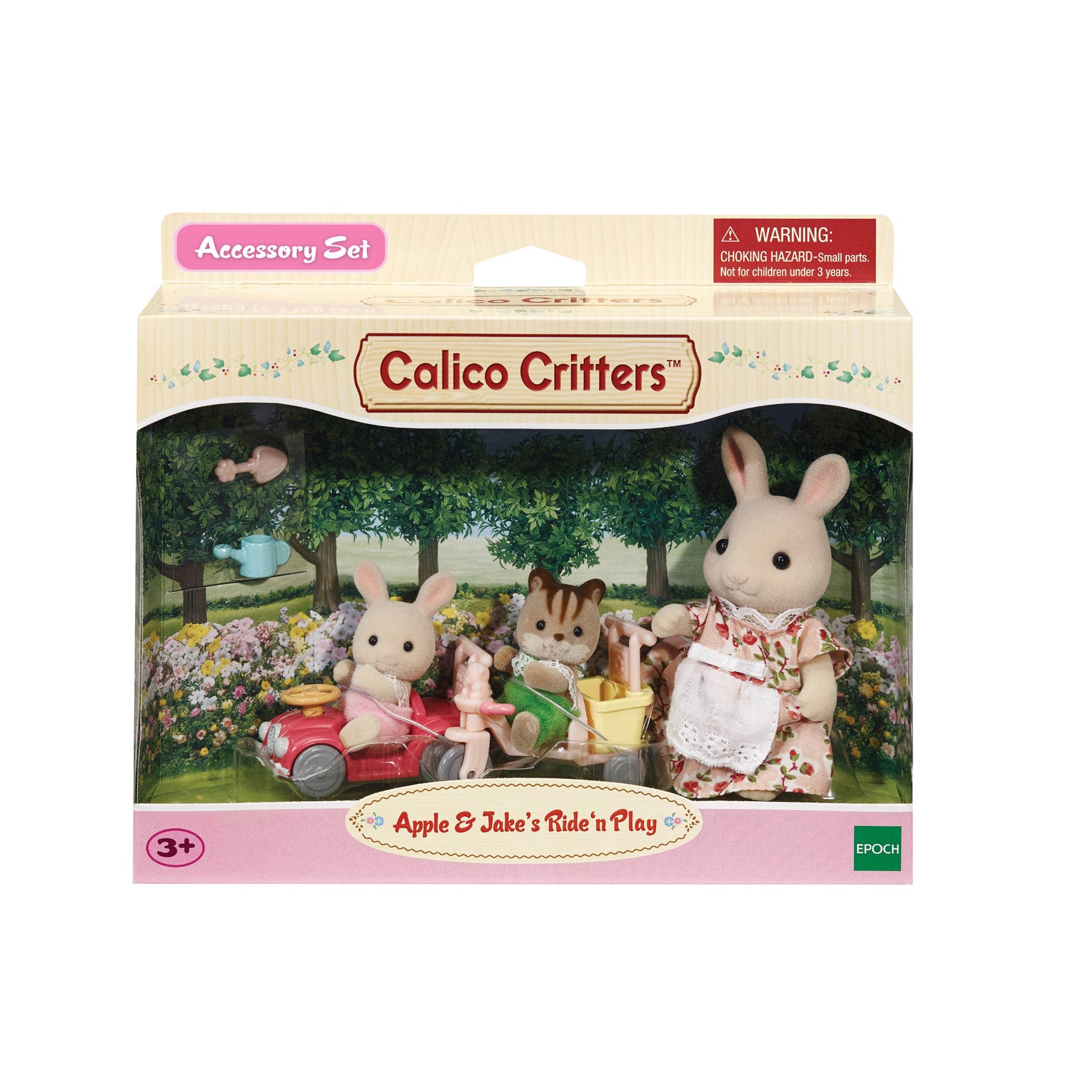 Calico Critters Apple N Jake's Ride N Play, Dollhouse Playset with Figures and Accessories