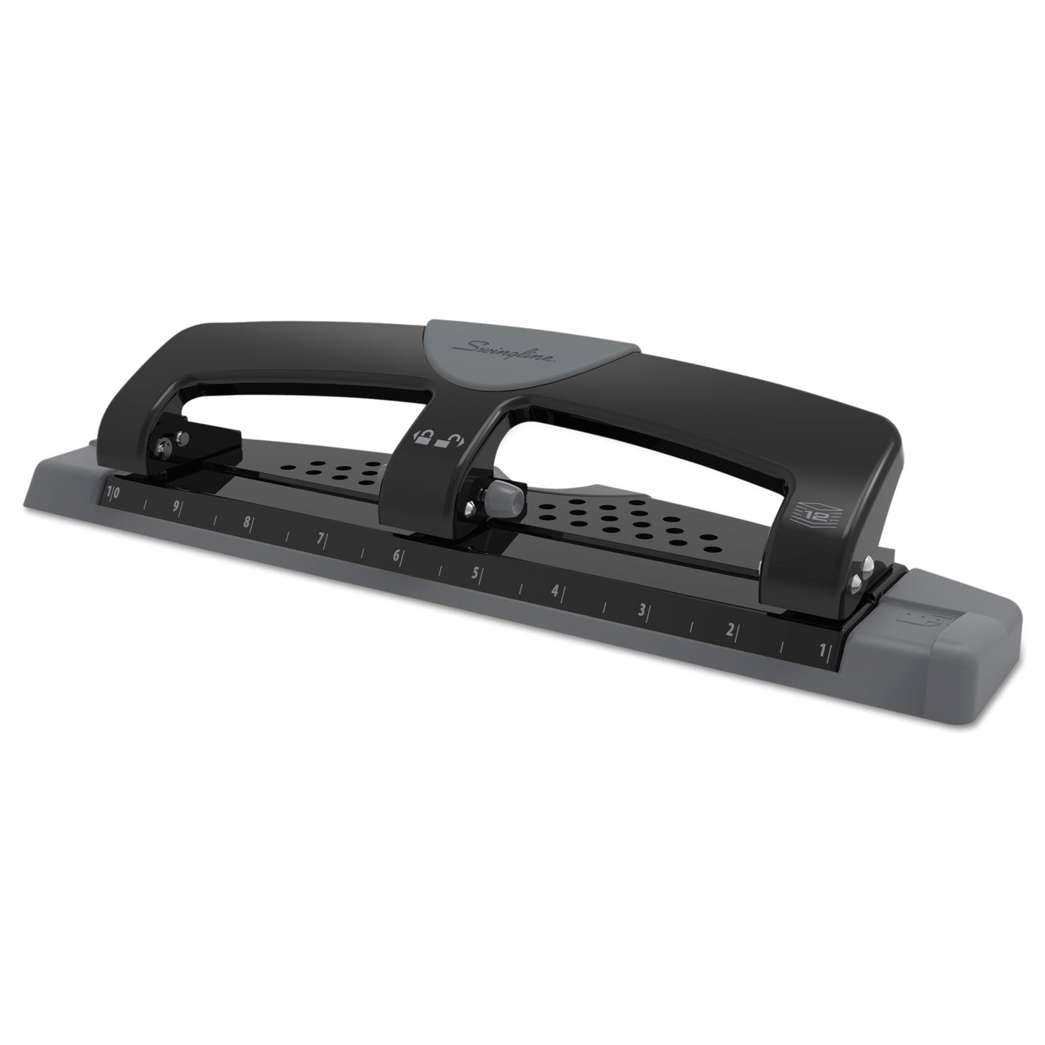 12-Sheet SmartTouch Three-Hole Punch by Swinglineandreg; SWI74134