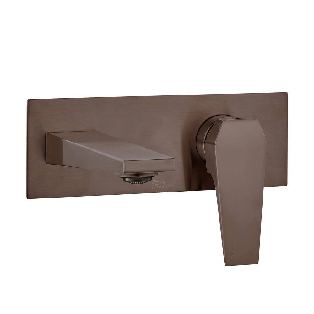 Swiss Madison Voltaire Single-Handle Bathroom Wall Mount Faucet in Oil Rubbed Bronze SM-BF42OR