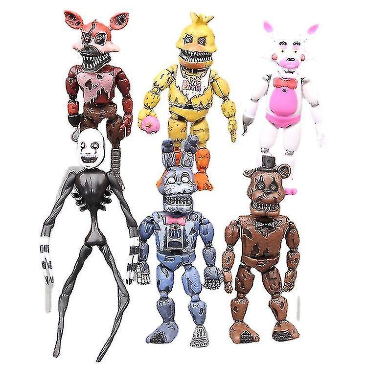 6pcs Midnight Harem Five Nights At Freddy's Doll Cartoon Anime Doll Toy Gift