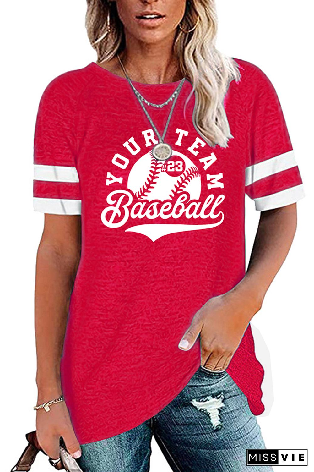 Baseball Team Logo Graphic Tee Wholesale