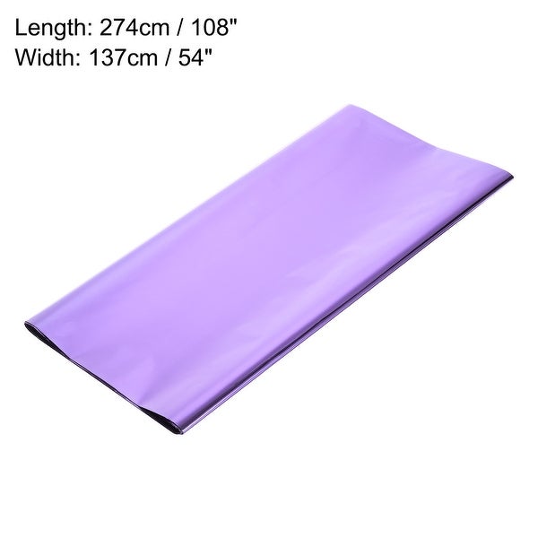 2 Pack Disposable Plastic Tablecloths 54x108