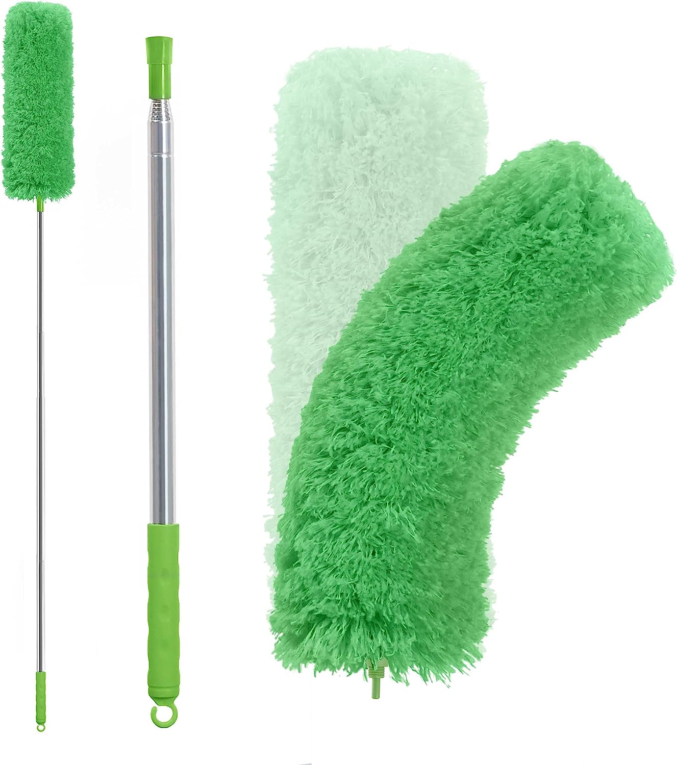 BOOMJOY Microfiber Feather Duster with Extendable Pole, 100