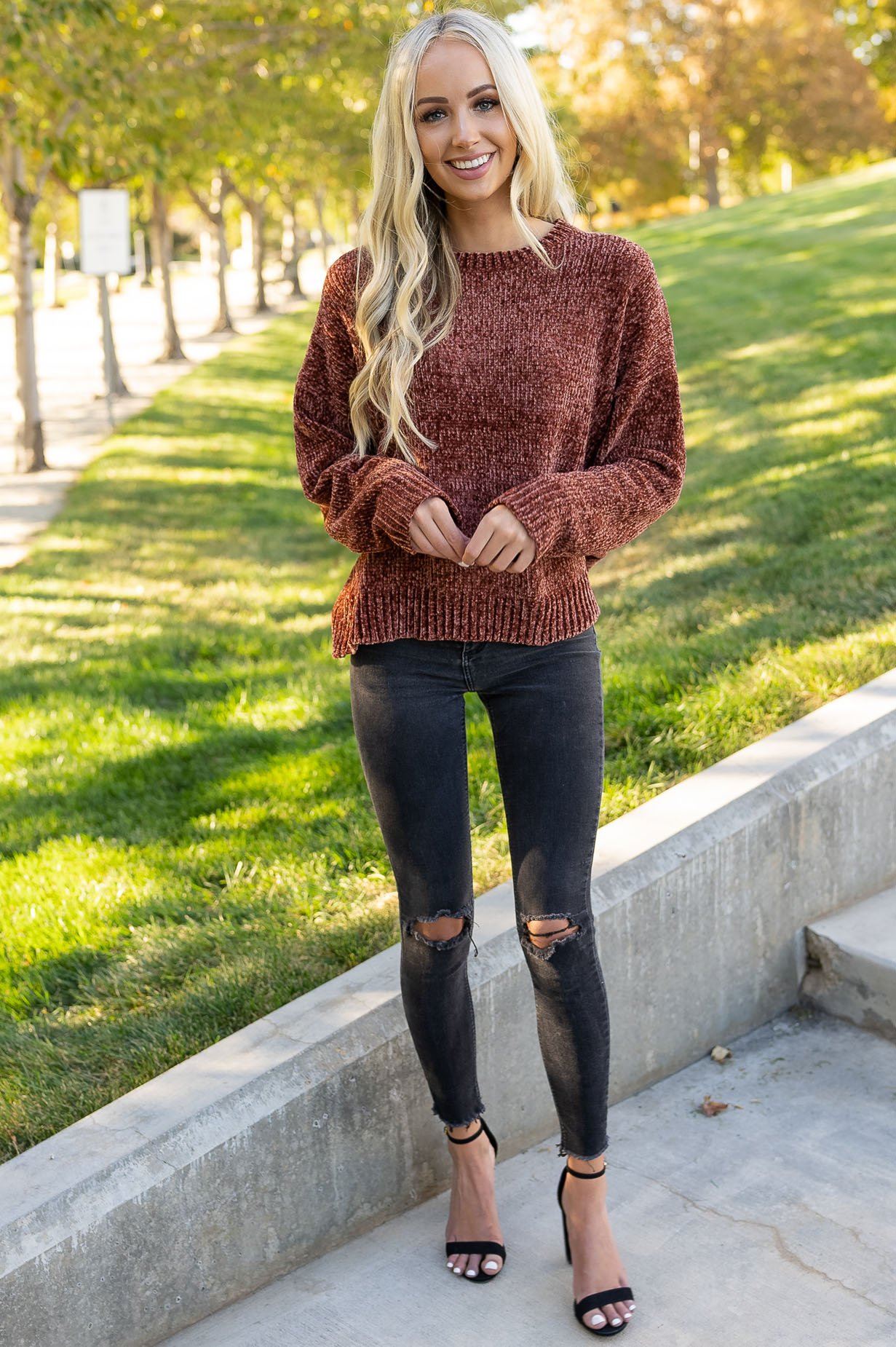 Fall Beauty Modest Chenille Sweater