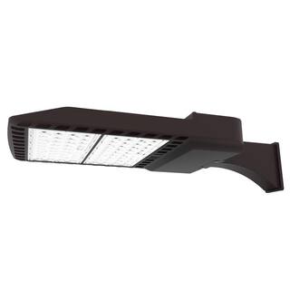 JH LED 1300-Watt Equivalent Integrated LED Black Outdoor Commercial Area Light with Wall Mount 18000 Lumens JH-SBS150W-82F