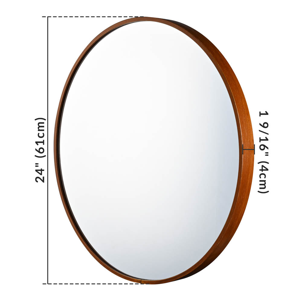 Yescom Round Framed Bathroom Mirror Wall-mounted