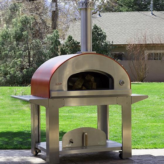 Bella Ultra 40-Inch Outdoor Wood-Fired Pizza Oven On Cart